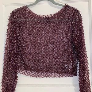 Purple beaded top